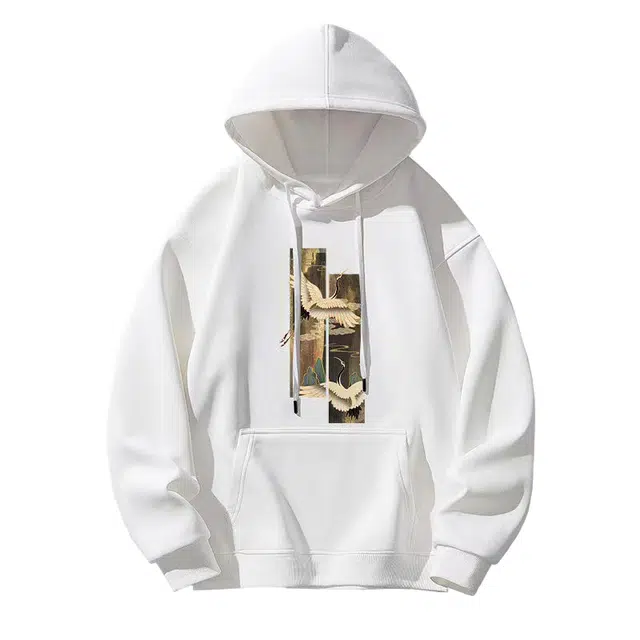 莫代尔 简约潮流舒适亲肤连帽长袖打底衣 男女同款