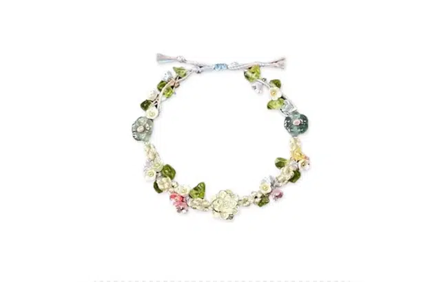 迎百宝 青青子衿转运蝴蝶花园手绳新中式设计感小清新气质轻奢优雅可调节 合金 手链 男女同款情侣款