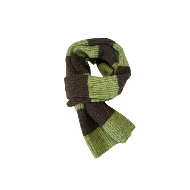 木林森 复古潮学院风加厚保暖防寒休闲简约 绒线围巾 男女同款情侣款