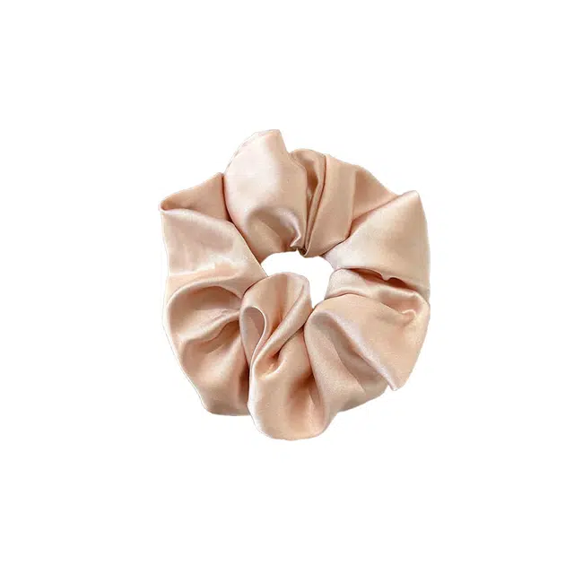 水中玉 秋冬缎面大肠发圈高级感扎头皮筋气质不勒头发绳头饰 布艺 头绳 女款