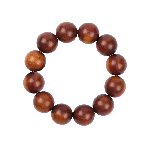 梵澜 印尼透光帝王血龙木文玩 全透高油盘玩手把件 简约百搭手饰 木质 木作手串 男女同款情侣款 其他木作