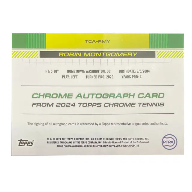 Topps 2024 Chrome Tennis