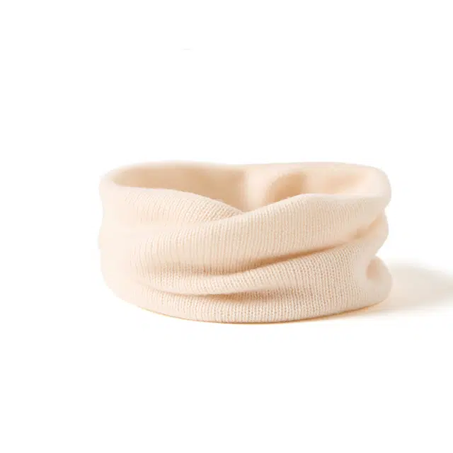 玖慕 秋冬加厚保暖百搭防寒套头针织脖套款围巾礼盒装 山羊绒 围脖 女款