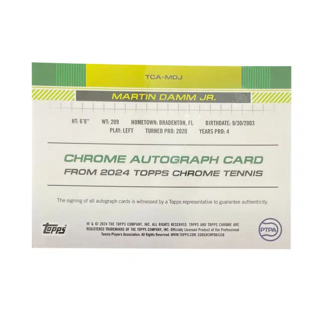 Topps 2024 Chrome Tennis