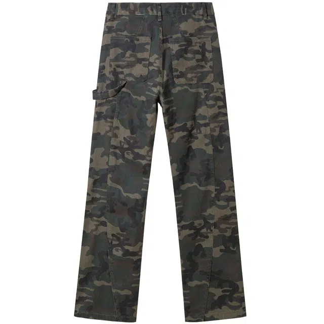 一碗士多 美式高街复古工装风舒适百搭长裤牛仔裤 男女同款