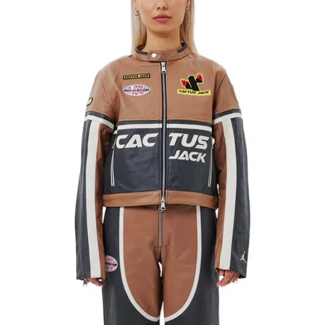 Jordan x Travis Scott SS23 Women's Jacket Brown