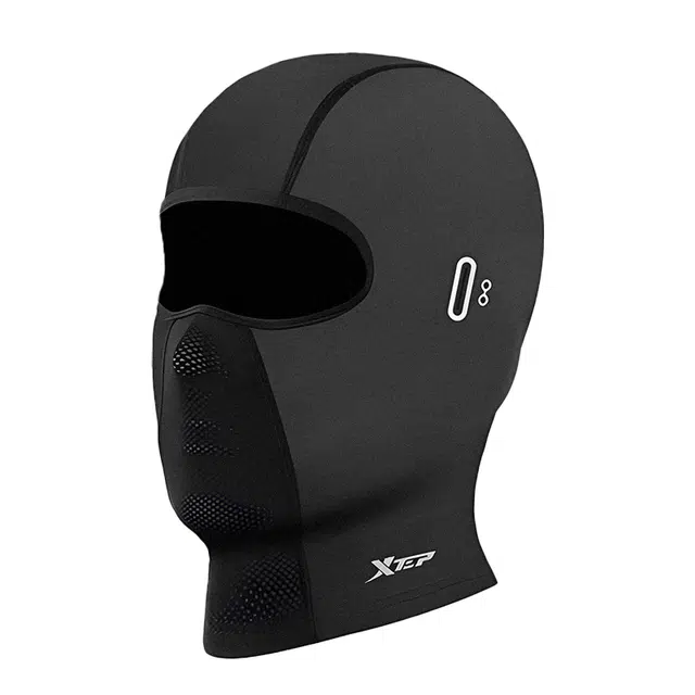 特步 防风防寒加绒保暖头套摩托车电动车滑雪 聚酯纤维 防晒面罩 男女同款情侣款