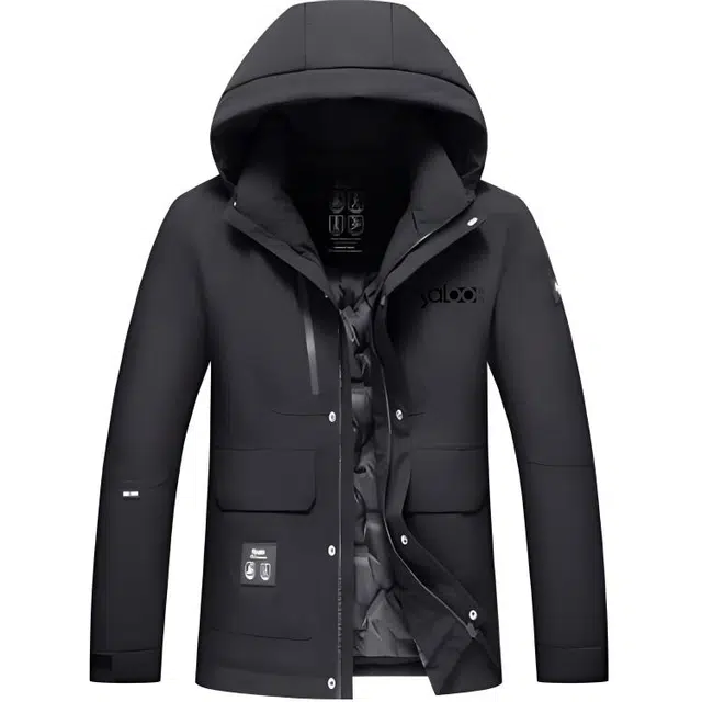 雅鹿优选 连帽设计时尚保暖羽绒服 男款