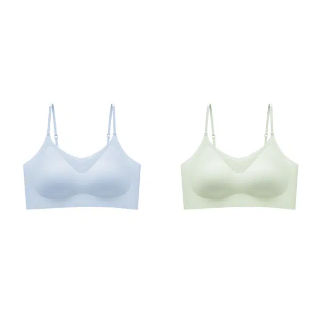 俞兆林 无痕无钢圈提拉薄款聚拢防下垂收副乳文胸 女款 组合装