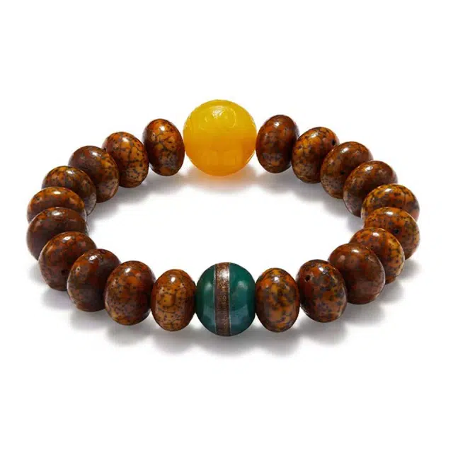 陌阡雪 八大守护神生肖国潮佛珠文玩转运珠 有钱花招财纳福聚八方来财五路财神本命年新中式盘串 星月菩提 手串 男女同款情侣款