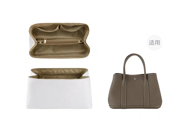 兰宝梵 爱马仕花园包改造 杜邦纸 收纳杂物内胆 女款 白色