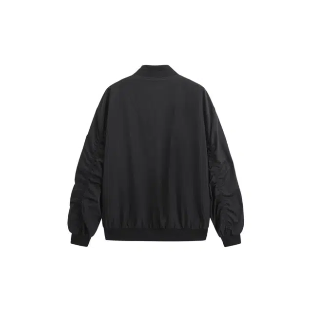 雅鹿 美式合身教练纯色翻领夹克外套 男款