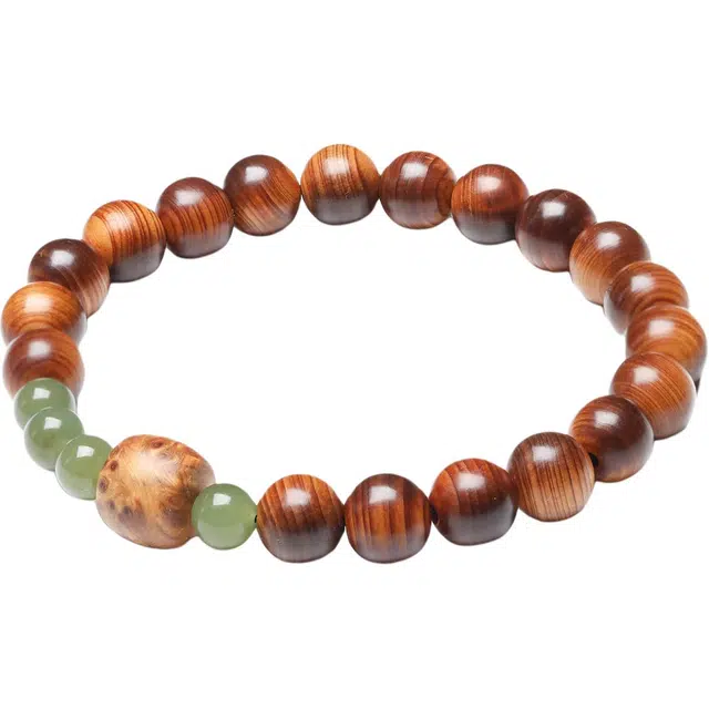 三檀小舍 国风国潮 太行留疤精品陈化老料招财转运单圈文玩盘玩 崖柏 木作手串 男女同款情侣款