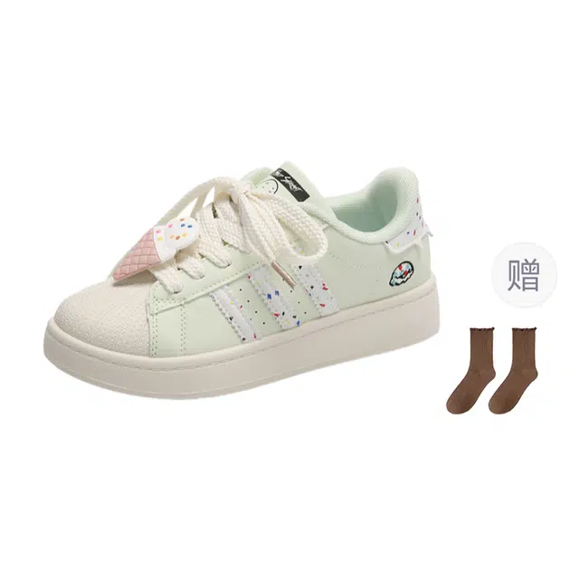 小鹿米利 时尚百搭 防滑 低帮 板鞋 女款