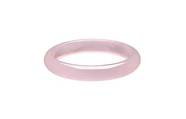 周六福 粉宽条新中式国风 玉髓 手镯 女款