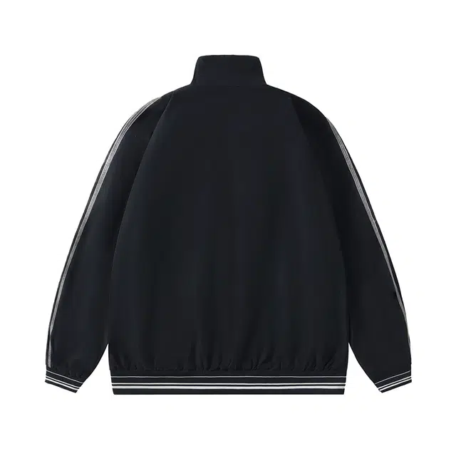 雅鹿  条纹时尚潮牌宽松百搭  防水防风耐磨冲锋衣 男款