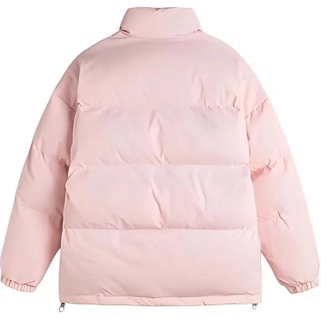 雅鹿优选 字母印花立领细腻舒适棉服 男女同款