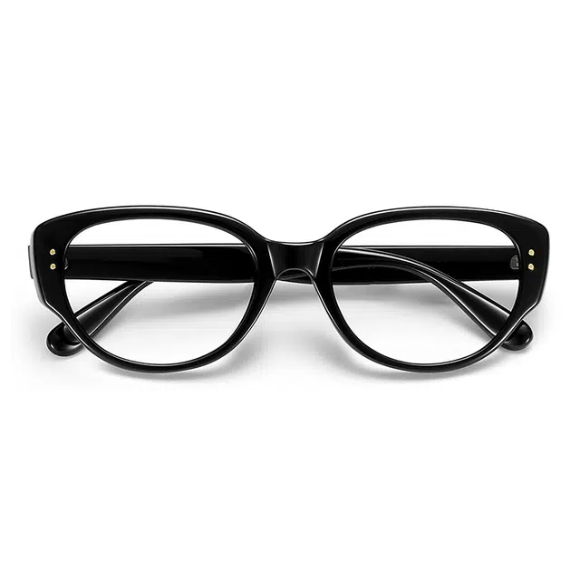 苍木优品 学生素颜猫眼近视镜女可配度数素颜网红三角大框大脸眼睛框 光学镜架 男女同款情侣款