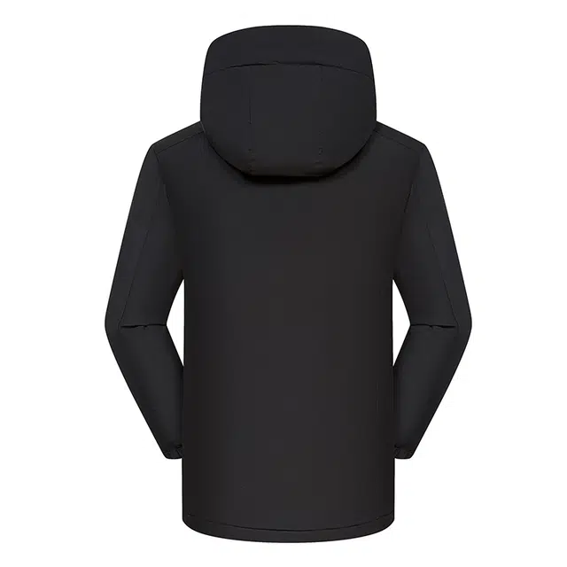 雅鹿  户外休闲山系百搭时尚连帽拼接  防水防风透气耐磨冲锋衣 男女同款