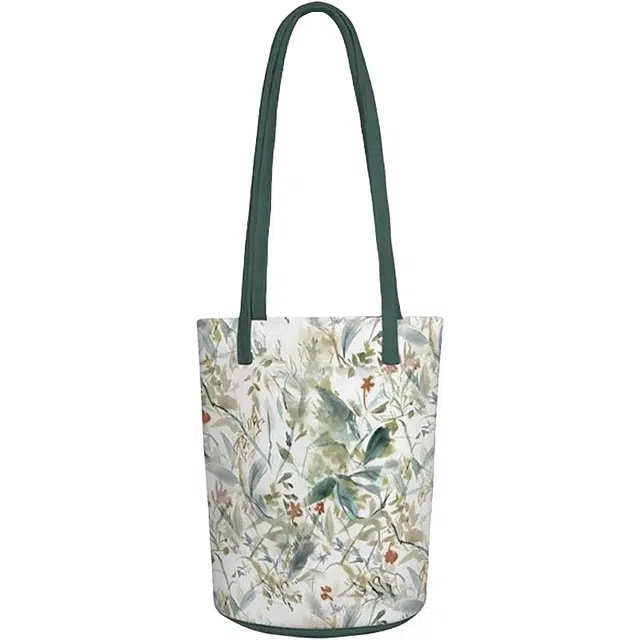 奥松 学生新中式国风绿色 绒面科技布 单肩包 男女同款情侣款 雨后碎枝