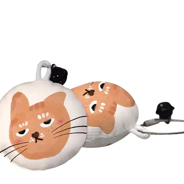 奥松 橘枳白色夏天儿童设计感小众布包通勤包休闲小型 绒面科技布 双肩包 男女同款情侣款 橙色