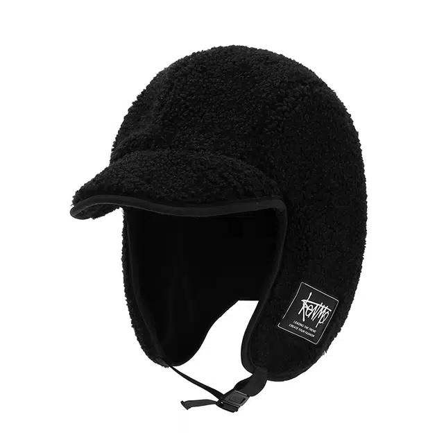 肯默 抗寒保暖 摇粒绒锁温 护耳可调节 麦穗绒 雷锋帽 男女同款情侣款