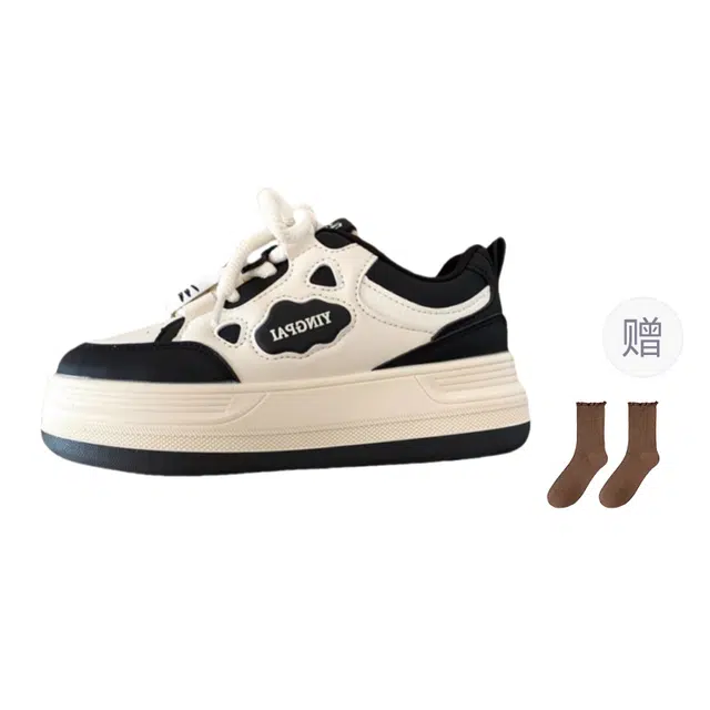 小鹿米利 百搭 减震 低帮 板鞋 女款 黑色