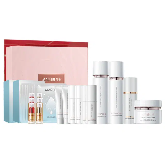 丸美 白色之恋淡斑臻享套盒礼盒 美白特证 重现钻光肌 透明质酸钠熊果苷 带手提袋