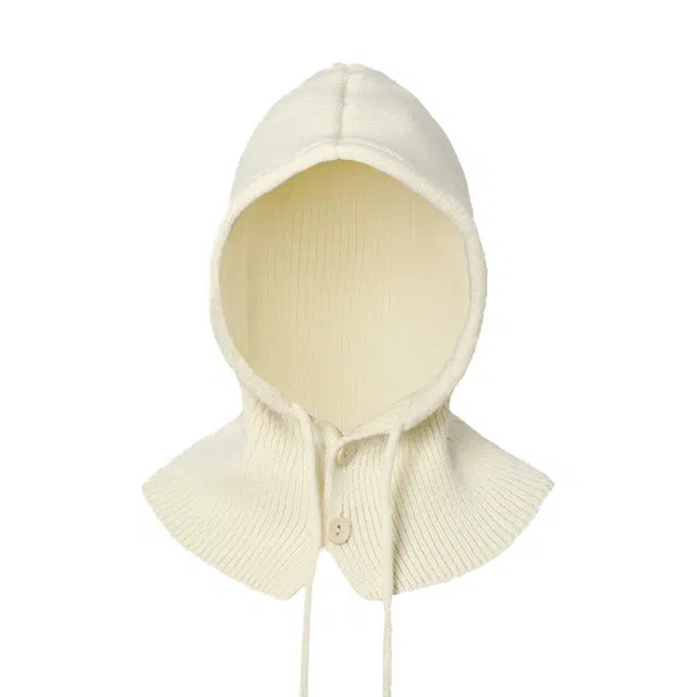 浪莎 巴拉克拉法帽男女情侣款秋冬季保暖帽子围脖一体护耳毛线针织绒线帽 涤纶 绒线帽 男女同款情侣款