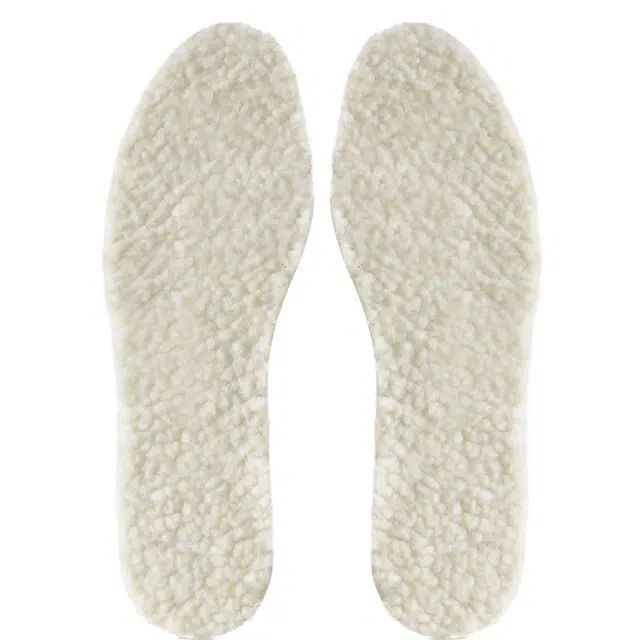 足印部落 冬季保暖防寒加绒加厚软底舒适吸汗防臭 仿羊羔绒 海波丽 点胶防滑布 鞋垫 男女同款情侣款