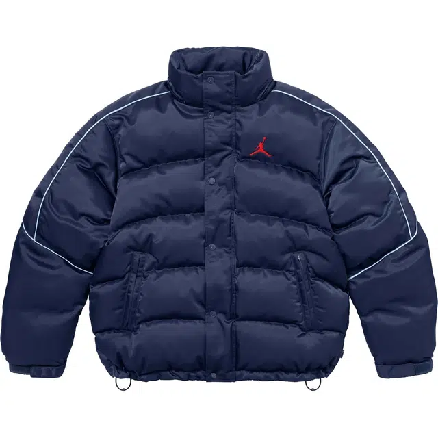 Supreme x Jordan FW24 Puffer Jacket logo