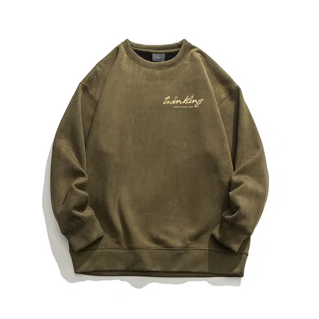 顶瓜瓜 圆领套头纯色长袖打底衣 男女同款