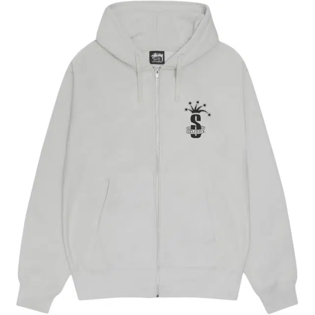Stussy FW24 CROWN BAND ZIP HOODIE LOGO