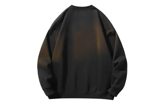 冰飞 美式复古学院风趣味星星字母印花图案宽松百搭圆领套头设计感小众慵懒风潮牌重磅加绒加厚卫衣 男女同款