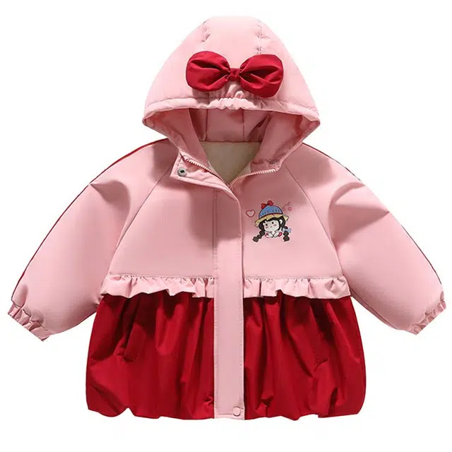 木木兔 连帽舒适柔软轻盈棉衣 粉色 中小童