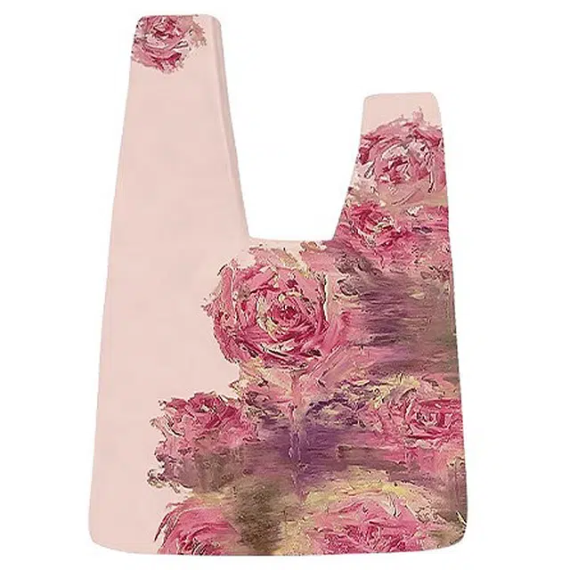 奥松 家用家居手机手腕包套结日式小手拿包外出手拎包 绒面科技布 手提包 常规 女款 如烟粉