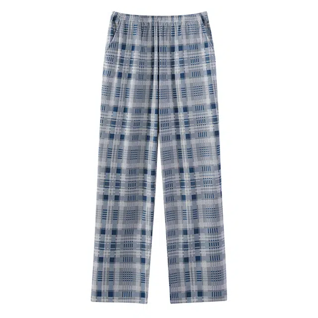 兰缪 保暖休闲可外穿长裤秋冬季睡裤 男款 图片色
