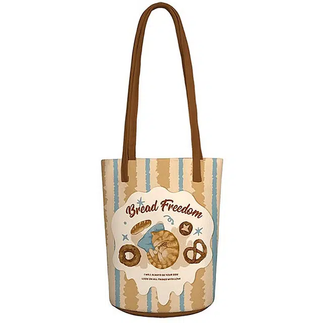 奥松 家用家居自由上班通勤百搭高级感 绒面科技布 单肩包 男女同款情侣款 棕色/黄色/蓝色