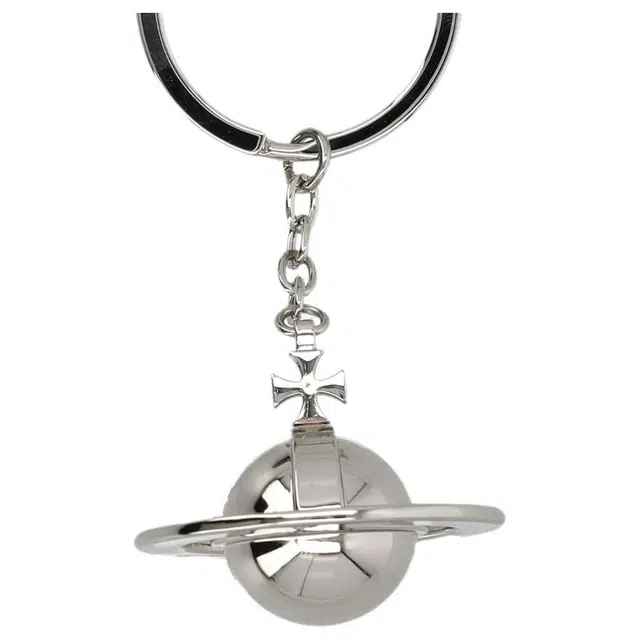 Vivienne Westwood Saffianno 3D orb Keyring