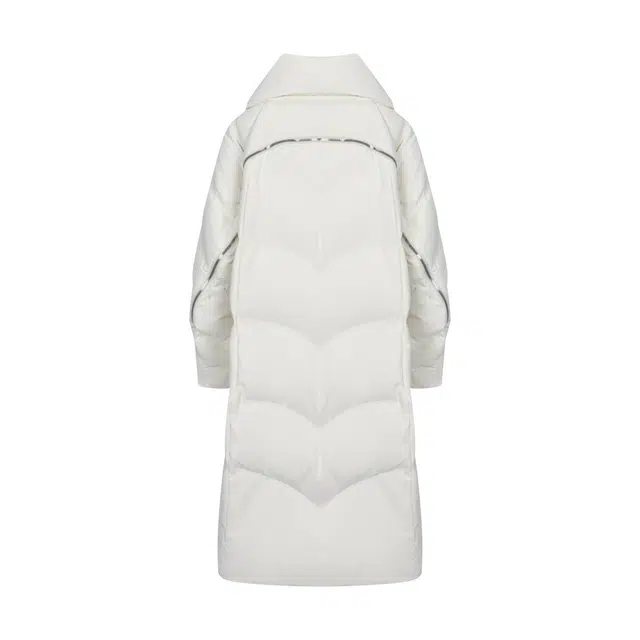 艾莱依 金属装饰时尚造型防风保暖纯色羽绒服 女款