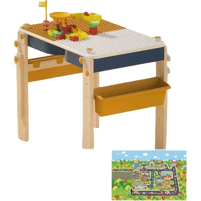 乐乐鱼 多功能益智拼装  积木桌