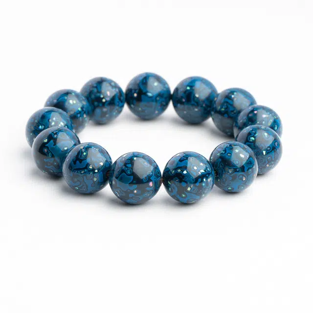 仙源 流水生金 招财进宝纳福新中式盘玩念珠 平安福 大漆 木作手串 男女同款情侣款