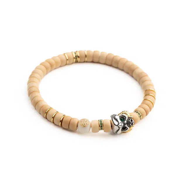 仙源 大鹏 直切药片珠复古个性文玩念珠盘玩 平安福 菩提根 手串 男女同款情侣款