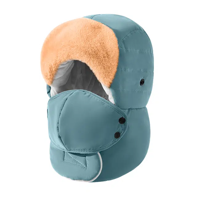 俞兆林 秋冬帽子女冬季防风面罩加绒加厚骑行电动车保暖神器护耳套头帽男 棉 雷锋帽 男女同款情侣款