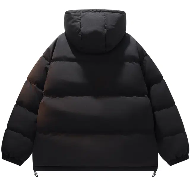 吾皇猫 美式复古学院风简约百搭英文字母印花基础款连帽保暖加厚休闲棉衣外套多巴胺宽松棉服 男女同款