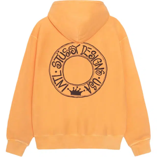 Stussy FW24 2024 BUANA ZIP HOODIE PIGMENT DYED