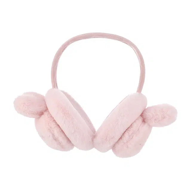 南极人 可爱毛茸茸防冻保暖加厚护耳捂子可折叠耳暖 聚酯纤维 耳罩 女款
