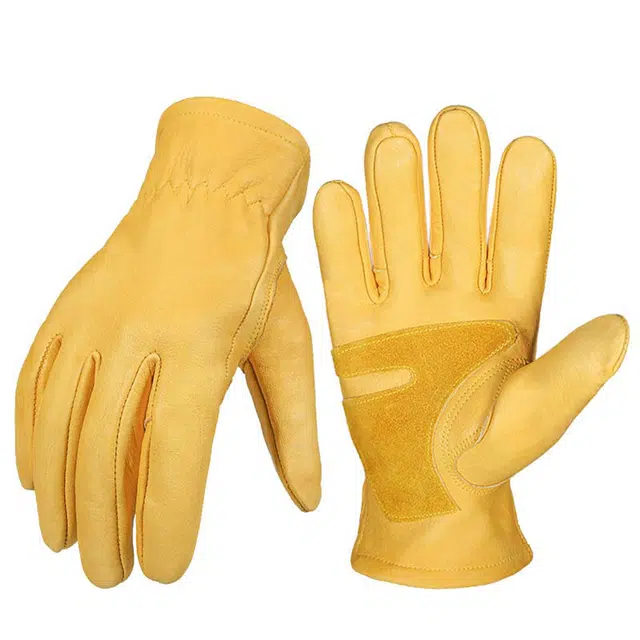 山一丸 全指摩托车防滑耐磨四季通用机车驾驶 牛皮 手套 男女同款情侣款