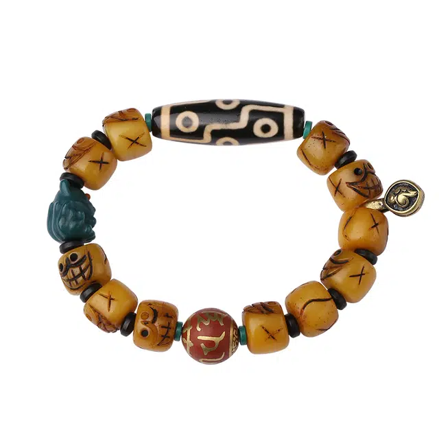 布达拉宫 文玩盘玩手持 牛骨 手串 男女同款情侣款