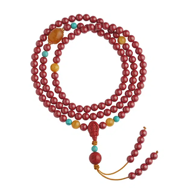 布达拉宫 珠本命年 朱砂 手串 男女同款情侣款